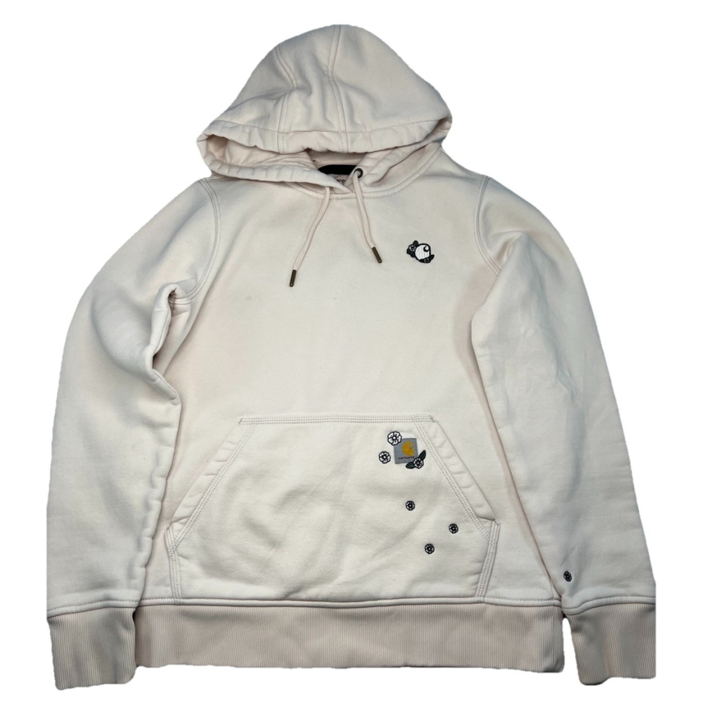 Carhartt Women's S Relaxed Fit Midweight Floral Patch Graphic Sweatshirt 106309